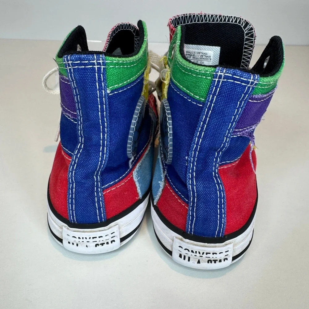 Converse Chuck Taylor Patchwork‎ High Top Kids 2 Multicolor Retro Streetwear